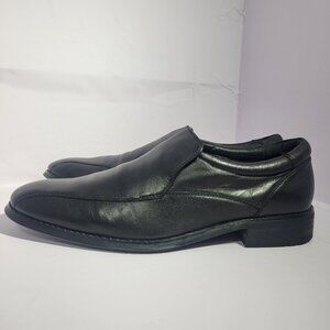 Vionic Eric Men's US Size 13 Black Leather Slip On Loafers Dress Shoes